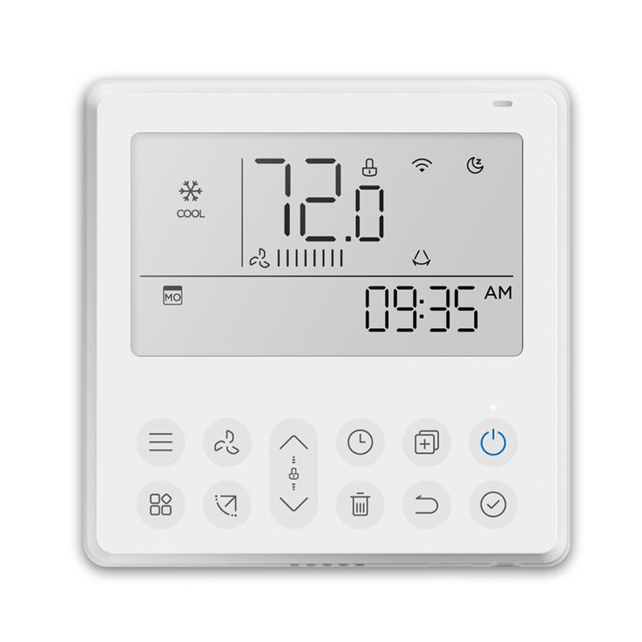 Weekly Programmable Wi-Fi Thermostat For Pioneer RB, UB, CB Model Mini Split Systems