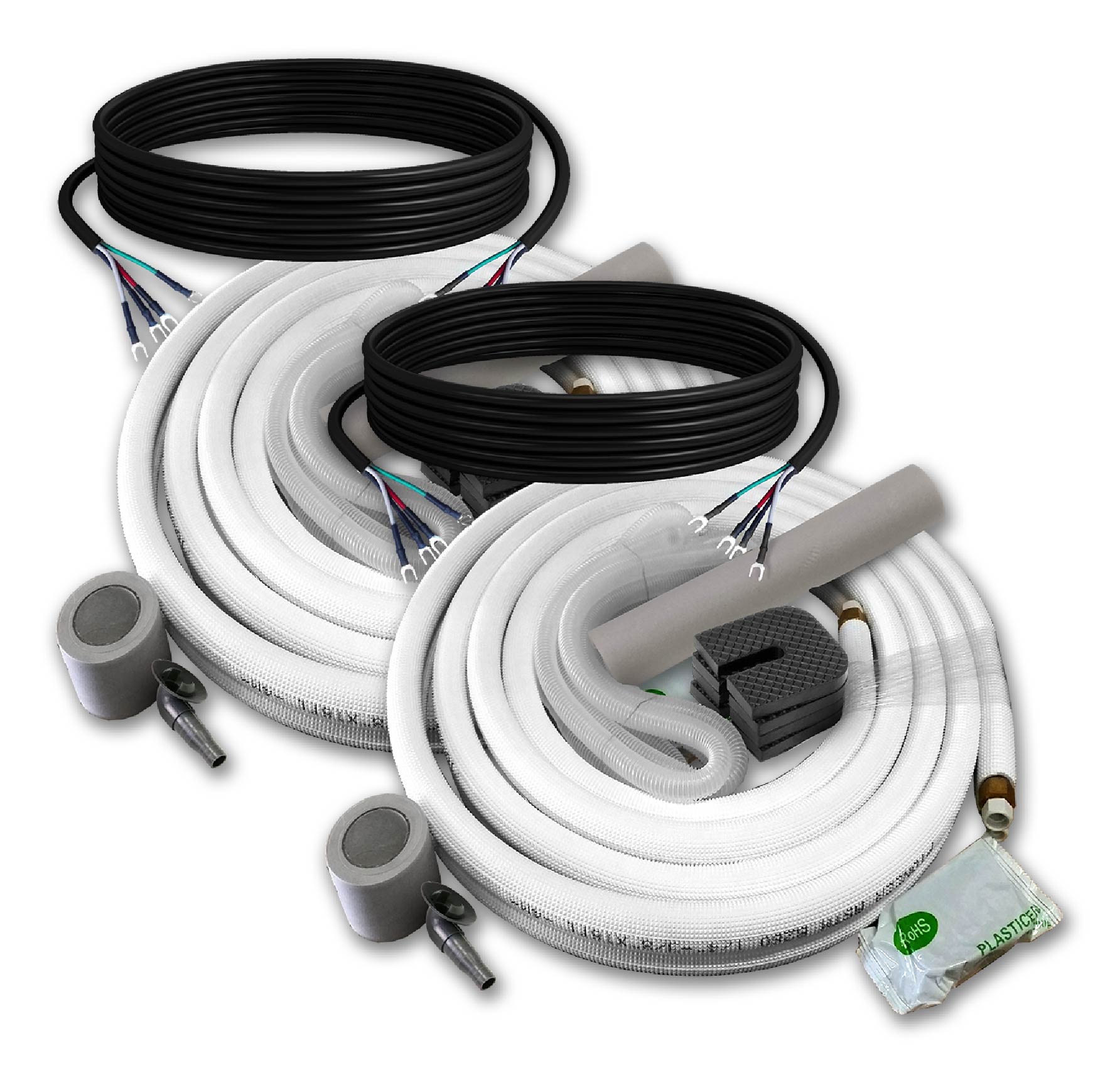 Dual Split 18000 BTU 1.5-Ton Quantum Ultra Wi-Fi 24 SEER2 Energy-Star Multi (2) Zone Wall Mount Air Conditioner Heat Pump 230-Volt