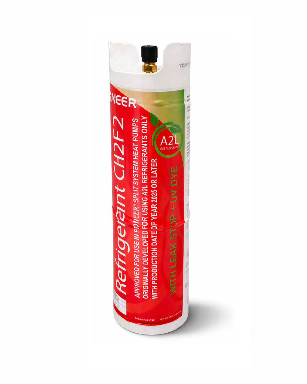 Botella de refrigerante R410a de recarga rápida para sistemas HVAC con detención de fugas y aditivo de tinte UV, 1.8 lb