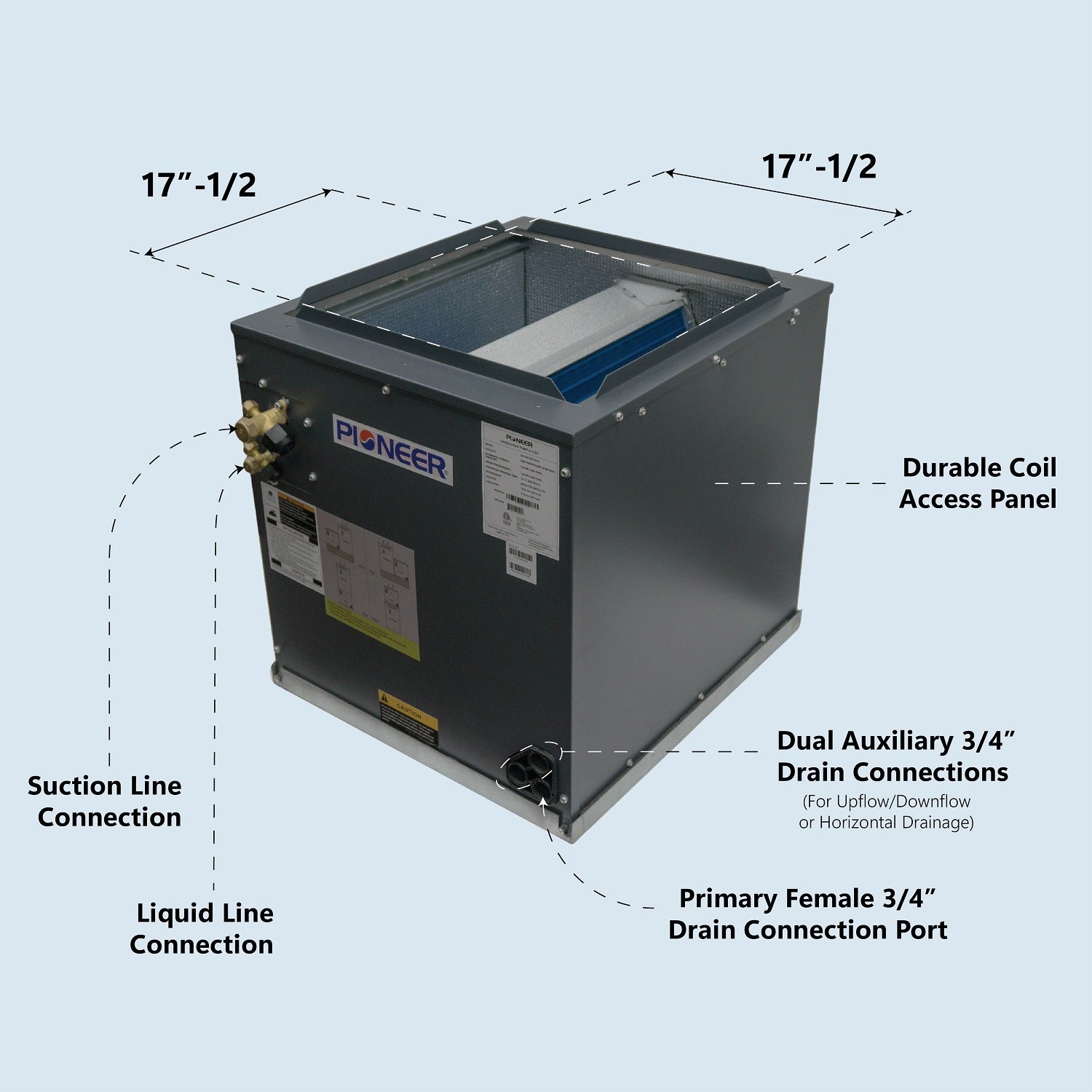 Pioneer Furnace-Connect Cased AC Heat Pump A-Coil - Thumbnail 3