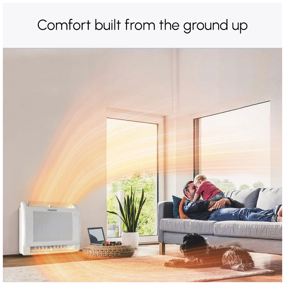 Pioneer® Quantum Ultra™ 12,000 BTU 24.6 SEER2 230V Floor/Low-Wall Mounted Console Ductless Mini-Split Air Conditioner Inverter Heat Pump Full Set