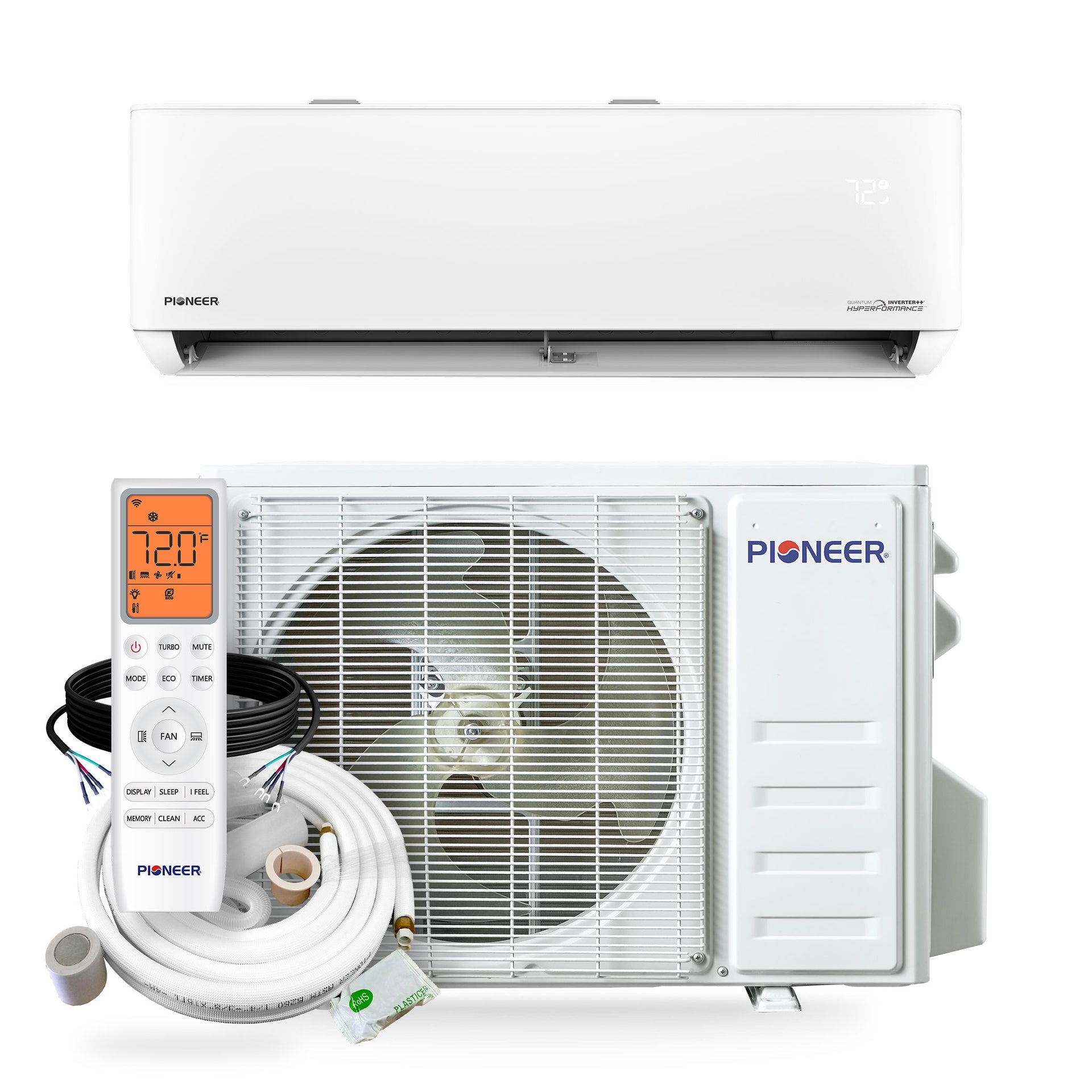 Pioneer® Quantum Hyperformance™ 24,000 BTU 23 SEER2 230V High-Wall