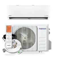 Pioneer® Quantum Hyperformance™ 24,000 BTU 22.5 SEER2 230V High-Wall Ductless Energy-Star Mini-Split Air Conditioner Inverter Hyper Heat Pump Full Set