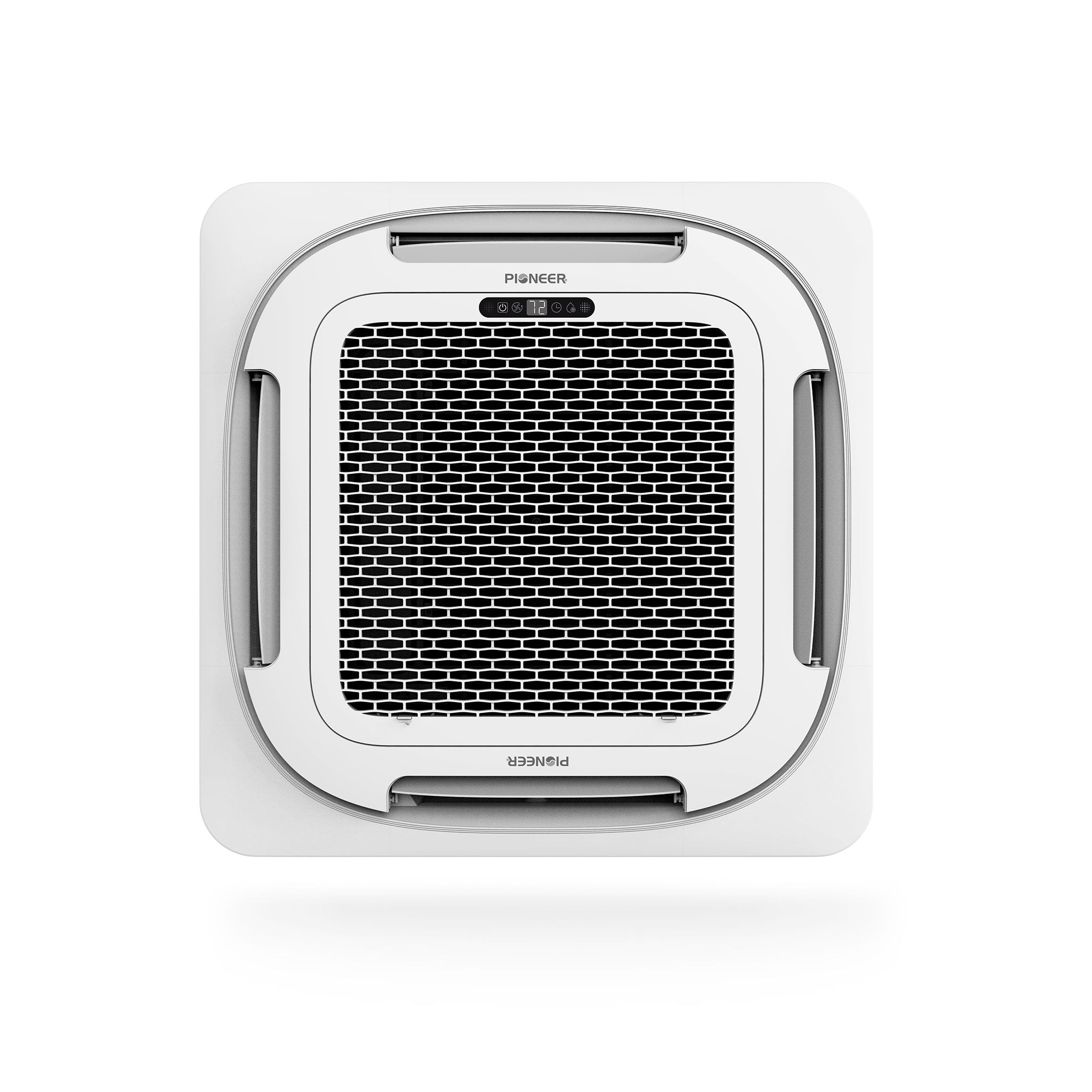 Pioneer Quantum Ultra 18,000 BTU 20.5 SEER2 230V 8-Way Ceiling Cassette Ductless Mini-Split Air Conditioner Inverter Heat Pump Full Set - Thumbnail 2