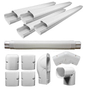 Kit de cubierta de línea decorativa de PVC para mini aires acondicionados divididos y bombas de calor