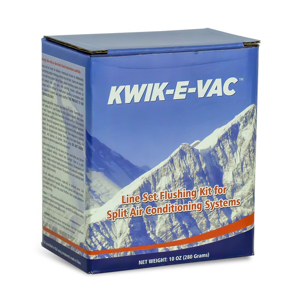 KWIK-E-VAC Line Set Flushing Kit Simplificador de instalación para sistemas de aire acondicionado Mini Split
