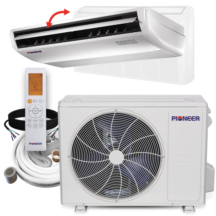 Pioneer® 18,000 BTU 23 SEER2 Floor/Ceiling Mini-Split Inverter++ Energy-Star Air Conditioner Heat Pump System Full Set