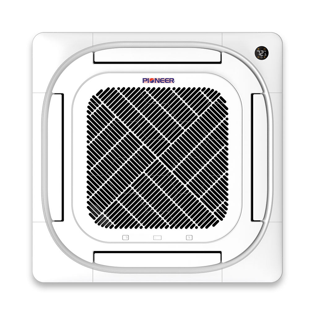 Pioneer® 24,000 BTU 21.5 SEER2 8-Way Slim Cassette Mini-Split Air Conditioner Heat Pump System Full Set