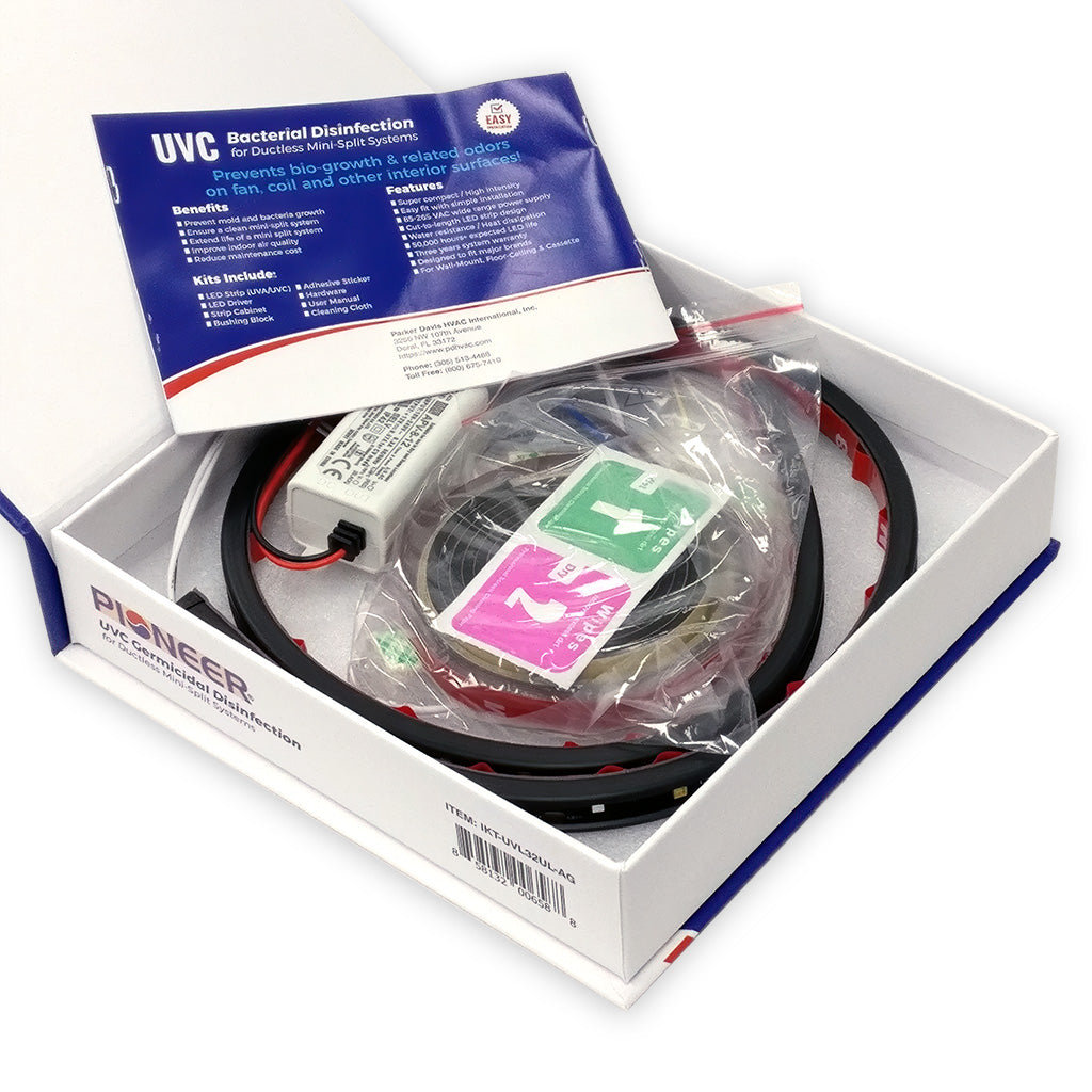 UVC Bacterial Disinfection Kit for Mini Split Systems – Pioneer